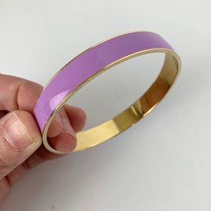 J Crew Purple and Gold Bangle Bracelet